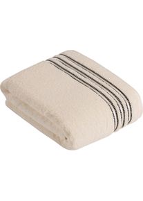 Vossen , Saunatuch »Cult de Luxe«, (1 St.), mit Glanzbordüre , ivory , B/L: 100 cm x 150 cm