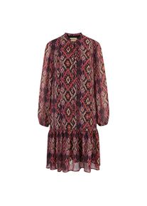 Cartoon, Damen, Chiffonkleid &raquo;Chiffonkleid mit Stufen&laquo;, Purple/Orange, EURO, 36 -EURO, Purple/Orange, Passform: Schwingend