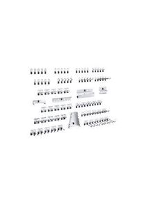 Bott Kit de crochets pour mur à outils, 80 pièces, Argent - 14031416