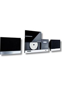 Universum MS 400 (Bluetooth, CD Player, 2x 6 W), Stereoanlage, Schwarz, Silber