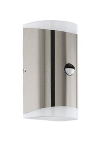Eglo, Gartenbeleuchtung, 75544 CARPINERA LED Aussen-Wandleuchte 2X4,6W Sensor Edelstahl Warmweiss IP44 9002759755447 (IP44)