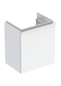 Geberit, Waschbeckenunterschrank, iCon fonteinonderkast 1 deur links 37x28 cm, wit/chroom (37 x 26 x 41.5 cm)