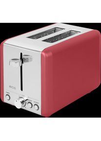 ECG ST 2708 Tradizione Corsa, Toaster, Rot, Schwarz