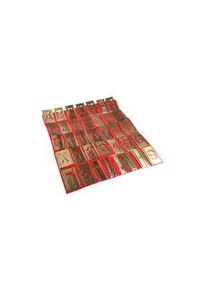 AT Brown Stencil Letters & Numbers, Brass, 105pcs, Metaal - 150761