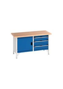 Bott Worktable with Drawers and Cupboard, 1.5m x 750mm x 840mm, 800kg - 41002025.11V