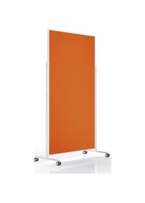 MAGNETOPLAN Designpresentatiebord VarioPin, bordformaat 1800 x 1000 mm, vilt, oranje