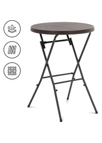 Uniprodo, Gartentisch + Balkontisch, Klapptisch gross Klapptisch Gastro-Klapptisch 75 kg 79 x 79 x 110 cm schwarz (80 cm)