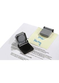 Maul Magneetclip, VE = 20 stuks, l x b = 40 x 36 mm, magneetclipsysteem, grijs/zwart