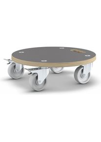 Wagner Transportroller MaxiGRIP, rond, met FSC -certificering, Ø 380 mm, hoogte 118 mm
