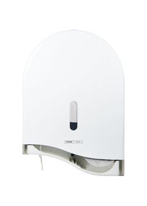 CWS ParadiseLine-toiletpapierdispenser, voor grote rollen, h x b x d = 300 x 300 x 120 mm, wit