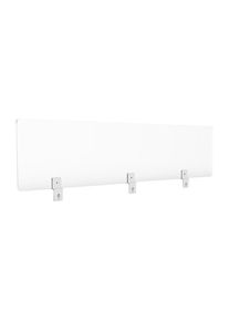 SMIT VISUAL Hygiënische beschermingswand voor bureaus, h x b x d = 300 x 1600 x 5 mm, transparant