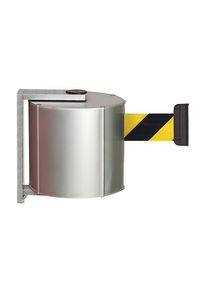 Bandcassette van aluminium, magnetisch incl. banddeel, bandkleur zwart/geel
