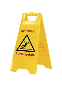 Warnschild-Aufsteller Rutschgefahr, H&ouml;he 620 mm, VE 10 Stk, gelb SPRiNTUS