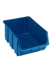 Magazijnbak van polypropyleen, l x b x h = 505 x 333 x 187 mm, blauw, VE = 4 stuks