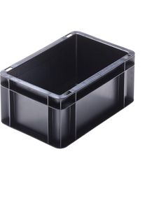 ESD-stapelbak van polypropyleen, uitwendige l x b x h = 300 x 200 x 145 mm, inhoud 5,5 l, VE = 8 stuks