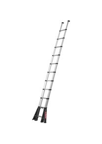 Teleskop-Anlegeleiter PRIME LINE, mit klappbaren Stabilisatoren, 80 mm Stufentiefe, 11 Stufen Telesteps