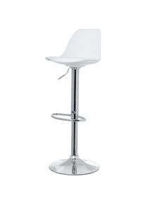 meet Barkruk BOBBA, met zitkussen, VE = 2 stuks, wit