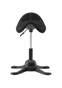 Zadelkruk, zelfbalancerend, in hoogte verstelbaar 480 - 660 mm, zwart