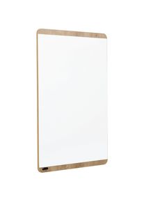 Whiteboard NATURAL, Rahmen in Holzoptik, Tafel weiß, BxH 750 x 1150 mm