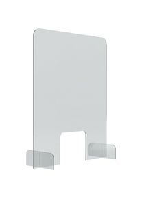 Theken- und Tischaufsteller, Acrylglas, transparent, 5 mm dick, HxBxT 845 x 670 x 240 mm, ab 5 Stk MAGNETOPLAN