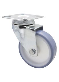 Wagner Apparaten-zwenkwielen, wiel-Ø 75 mm, VE = 4 stuks, zwenkwiel, plaat