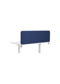 Akoestische bureauscheidingswand Softline Salsa, boven gemonteerd, hoogte 450 mm, textiel, breedte 1400 mm, blauw