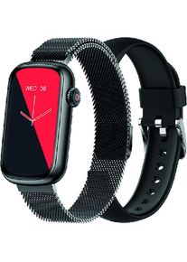 Smarty Watches Smarty 2.0 Smart-Watch SW032A schwarz Edelstahlarmand, Smartwatch