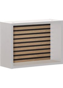 Schildmeyer, Regal, Ekko Regal mattweiss / Akustikplattenoptik (40.5 x 16 x 30.5 cm)