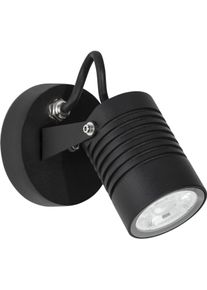 NOVA LUCE, Gartenbeleuchtung, FEND LED Wandleuchte Schwarz 10W IP65 Warmweiss 6,5x9x15cm 9971452 (IP65)