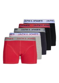 Jack & Jones JACK & JONES Boxershorts 'JACJadon' Herren blau, grau, rot, schwarz Größe S Logoprint