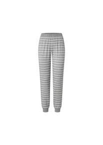 Tchibo - Pyjamahose - Damen - Gr. S - weiß/gestreift