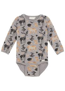 Minymo Kid's Body L/S AOP Sweat Everyday base layer Kids (86, grey)