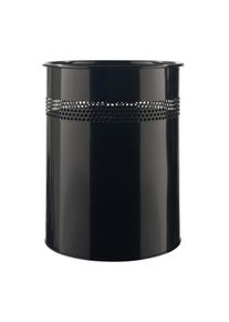 1 Metal waste paper bin black