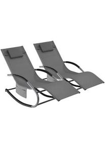 TecTake lettino prendisole Taya, ergonomico, funzione a dondolo - 406283