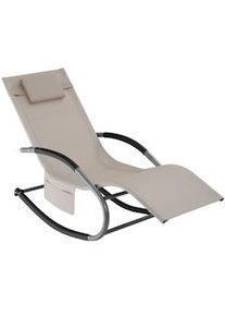 TecTake lettino prendisole Taya, ergonomico, funzione a dondolo - 406171