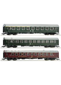 Roco 6200029 H0 H0 3er-Set Reisezugwagen Modellbahn-Lokomotive Personenwagen DR Epoche IV