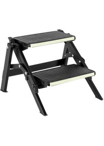 Brunner Ruckstep Alu Doppeltrittstufe Klapp-Trittstufe Wohnwagen Caravan Camping schwarz