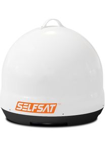 Teildefekt Selfsat Snipe Mobile Camp Direct Sat-Anlage Kuppelantenne Single-LNB Camping Wohnwagen Wohnmobil weiß