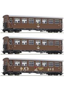 Roco 6240002 H0e Modelleisenbahn-Zug Personenzug Ötscherbär der NÖVOG 3er-Set braun