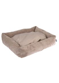 Panier TIAKI Lincoln en velours côtelé pour chien 65 x 55 x 15cm pour chien