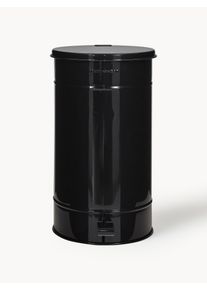 house doctor Waste Bin Sono with Pedal Function, 24 L Black Metal Ø 26 x H 48 cm, 24 L