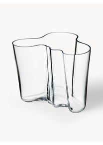 iittala Wazon ze szkła dmuchanego Alvar Aalto Transparentny Szkło S 21 x W 16 cm