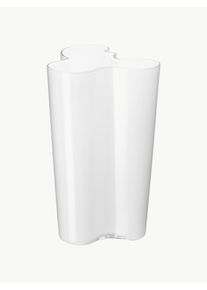 iittala Wazon ze szkła dmuchanego Alvar Aalto Biały Szkło S 17 x W 25 cm