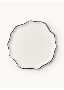 Porcelánový servírovací tanier s vlnitým okrajom Bia Biela Porcelán Ø 32 cm | Westwing Collection