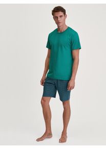 Calida Pigiama corto per Uomo, XL XL, Verde, Cotton Special