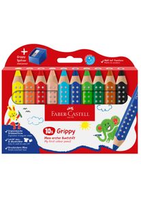 Faber-Castell Grippy Buntstift 10er Set mit Spitzer
