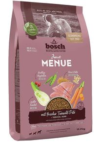 Bosch HPC Menue Junior Tierwohl-Pute Trockenfutter mit Hafer & Hirse, 12kg