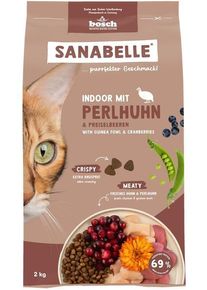 Sanabelle Indoor Trockenfutter mit Perlhuhn, 2kg