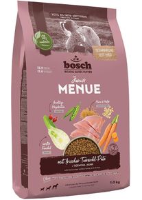 Bosch HPC Menue Junior Tierwohl-Pute Trockenfutter mit Hafer & Hirse, 1kg
