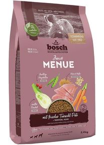 Bosch HPC Menue Junior Tierwohl-Pute Trockenfutter mit Hafer & Hirse, 2,4kg